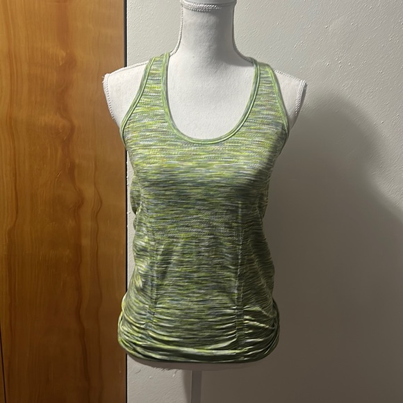 Athleta Green Space Dye Fastest Track Tank S - Picture 1 of 10